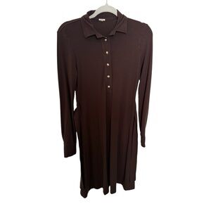 J. Crew Chocolate Brown Women’s Long-Sleeve Medium